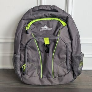 High Sierra High-Capacity Tech & Travel Backpack, Grey/Yellow